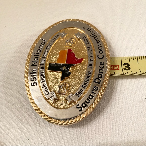 55th National Square Dance Convention Belt Buckle - Picture 3 of 4
